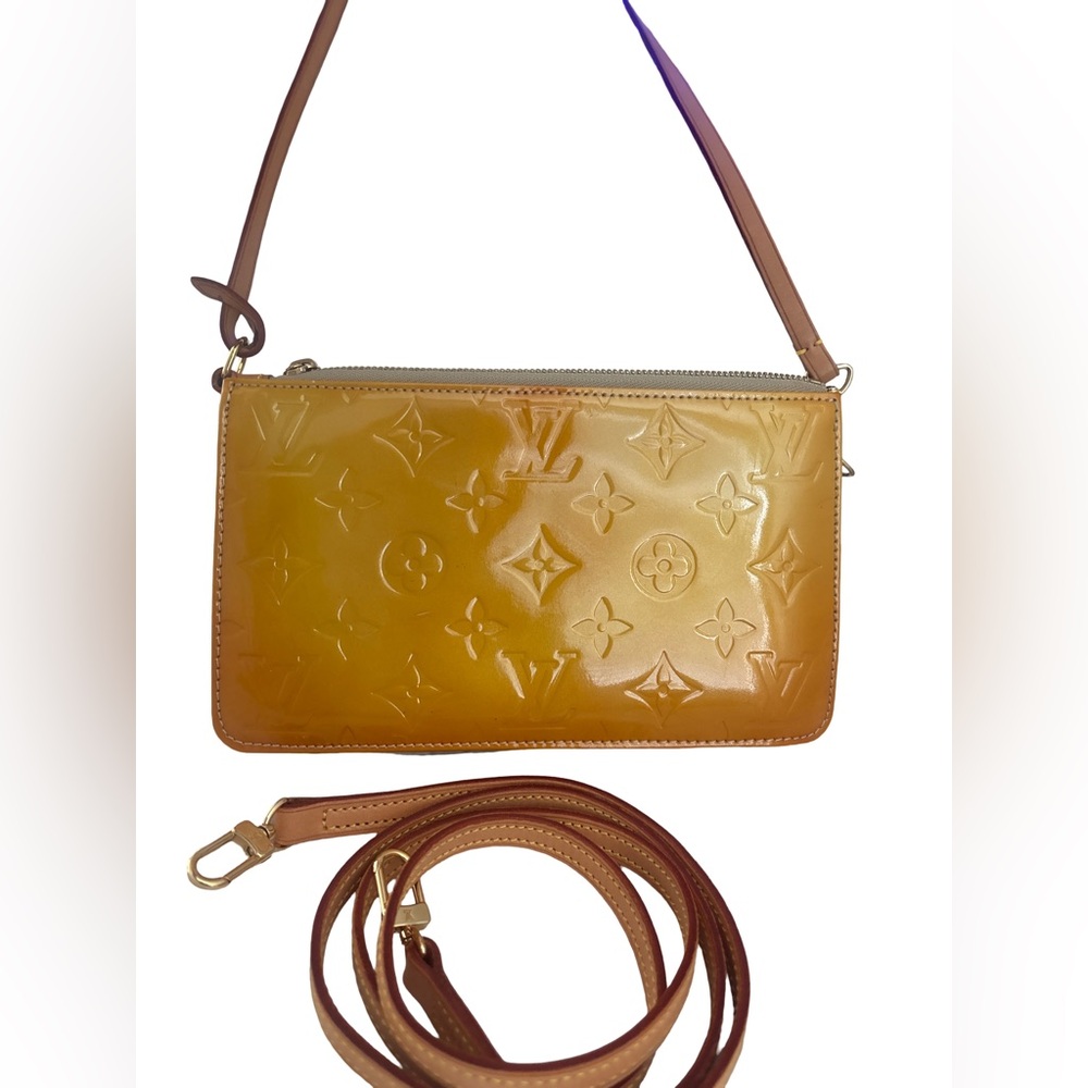 Sold‼️LV Vernis Lexington Pochette | Yellow Patent | Extra Strap | Vintage 2002